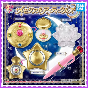 Bandai Sailor Moon Capsule Toys: Transformer, Brooch, Starry Sky Music Box & Cross-Dressing Pen