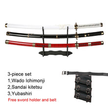 Load image into Gallery viewer, One Piece Zoro Swords - 104cm Bamboo Cosplay Katanas, Three-Sword Sets and Singles
