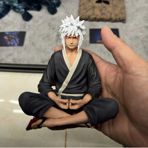 15cm Meditating Jiraiya & Naruto Action Figures