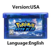 Load image into Gallery viewer, Pokemon GBA Game Cartridge - Fan Editions: Emerald Seaglass, Run &amp; Bun, Dark Violet, Lunar &amp; More (37 Games)
