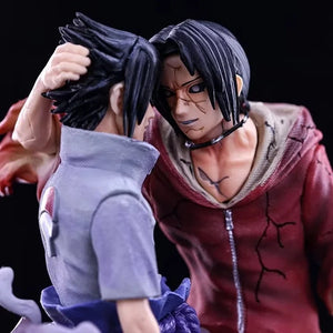 17cm Naruto Uchiha Sasuke & Itachi Action Figures - Brotherly Reconciliation Scene