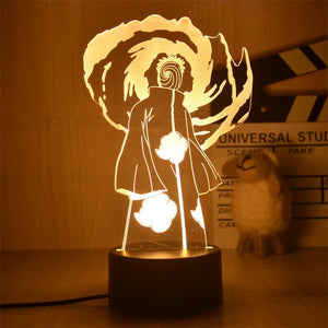 Naruto 3D Night Lamp Showcasing Naruto, Kakashi, Sasuke and Sakura