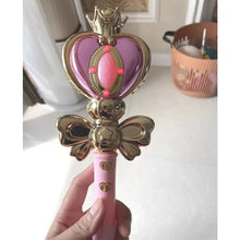Load image into Gallery viewer, Sailor Moon Spiral Heart Moon Rod - 37cm Light-Up Musical Cosplay Wand
