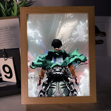 Load image into Gallery viewer, Attack On Titan Eren LED Lamp Framed Photos
