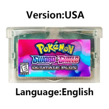 Load image into Gallery viewer, Pokemon GBA Game Cartridge - Fan Editions: Emerald Seaglass, Run &amp; Bun, Dark Violet, Lunar &amp; More (37 Games)
