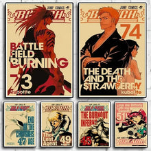 Load image into Gallery viewer, Bleach Retro Manga Cover Canvas Poster

