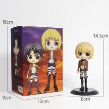 Load image into Gallery viewer, Attack on Titan Q-Style Figures - 14cm Mikasa, Eren, Levi &amp; Armin Collectibles
