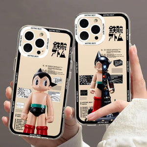 Astro Boy Cartoon Phone Case For iPhone 11 12 Mini 13 14 Pro Max