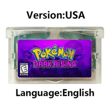 Load image into Gallery viewer, Pokemon GBA Game Cartridge - Fan Editions: Emerald Seaglass, Run &amp; Bun, Dark Violet, Lunar &amp; More (37 Games)
