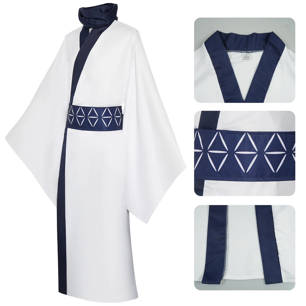 Ryomen Sukuna Cosplay Costume with Wig - Jujutsu Kaisen White Kimono F ...