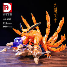 Load image into Gallery viewer, Kurama Nine-Tailed Fox Building Block Model - Naruto Tailed Beast Brick Kit (1480 Pieces)
