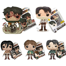 Load image into Gallery viewer, Funko Pop 10cm Attack on Titan Eren &amp; Mikasa Action Figures
