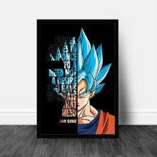 Load image into Gallery viewer, One Piece, Dragon Ball, Attack on Titan, Death Note, Naruto and Tokyo Ghoul Canvas Wall Art
