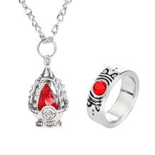 Load image into Gallery viewer, Anime Puella Magi Madoka Magica Necklace Crystal Pendant Ring
