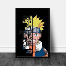 Load image into Gallery viewer, One Piece, Dragon Ball, Attack on Titan, Death Note, Naruto and Tokyo Ghoul Canvas Wall Art
