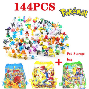 144pcs Pokemon Character Toys Complete Set
