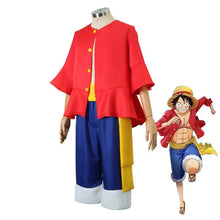 Load image into Gallery viewer, One Piece Monkey D. Luffy Cosplay Costume Version 1
