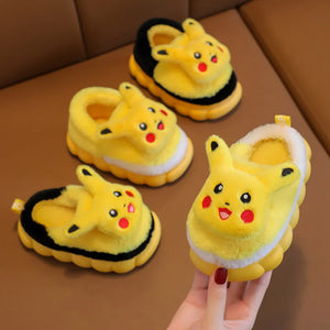 Kawaii Pokemon Pikachu Winter Slippers