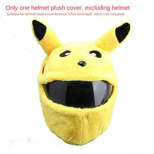 Pokemon Pikachu Full Face Helmet Cover Suitable for Motorcycle and Bike
