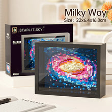 Load image into Gallery viewer, World Famous Painting Building Blocks Set - Great Wave, Milky Way &amp; Sunflower Framed Art Bricks for Home Decor
