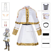Load image into Gallery viewer, Frieren Cosplay Costume - Frieren: Beyond Journey's End White and Gold Mage Outfit

