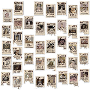 One Piece 10/20/40/80Pcs Wanted Posters
