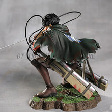 Load image into Gallery viewer, Attack on Titan Levi Ackerman Figure - 18cm Battle Damaged PVC Statue
