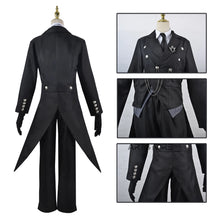 Load image into Gallery viewer, Black Butler Kuroshitsuji Sebastian Cosplay Costume Set
