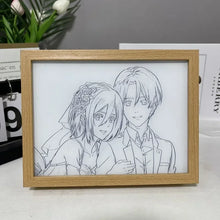 Load image into Gallery viewer, Attack On Titan Eren LED Lamp Framed Photos
