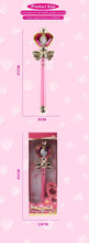 Load image into Gallery viewer, Sailor Moon Spiral Heart Moon Rod - 37cm Light-Up Musical Cosplay Wand
