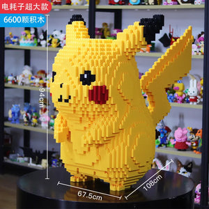 80/100cm Extra Large Pokemon Pikachu Building Blocks