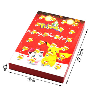 24Pcs/set Pokemon Christmas Advent Calendar Blind Box
