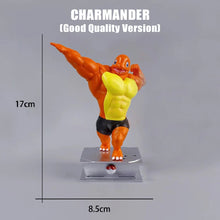 Load image into Gallery viewer, Pokemon Gym Fitness Muscle Action Figures Featuring Charmander, Bulbasuar, Squirtle, and Gengar
