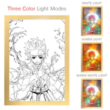 Load image into Gallery viewer, Demon Slayer Art Painting LED Night Lamp Three Color Changes
