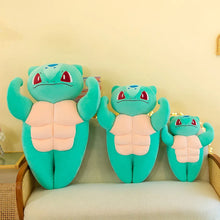 Load image into Gallery viewer, Muscular Pokemon Stuffed Plushes Featuring Psyduck, Bulbasaur, and Charmander
