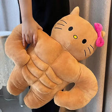 Load image into Gallery viewer, Sanrio&#39;s Kawaii Hello Kitty &amp; Pompompurin Abdominal Muscles Plush Pillow
