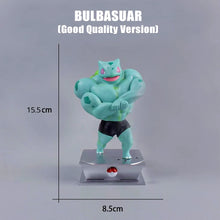 Load image into Gallery viewer, Pokemon Gym Fitness Muscle Action Figures Featuring Charmander, Bulbasuar, Squirtle, and Gengar
