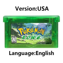 Load image into Gallery viewer, Pokemon GBA Game Cartridge - Fan Editions: Emerald Seaglass, Run &amp; Bun, Dark Violet, Lunar &amp; More (37 Games)

