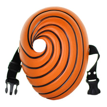 Load image into Gallery viewer, Naruto Shippuden Obito Uchiha Swirl Mask - Tobi Akatsuki Full-Face Cosplay Prop
