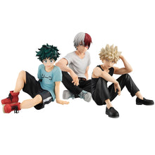 Load image into Gallery viewer, My Hero Academia Mini Figure Set - Deku, Todoroki and Bakugo Seated Figures (7.5cm / 3in)
