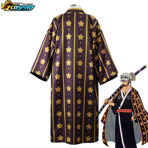 One Piece Trafalgar Law Cosplay Costume Kimono Version