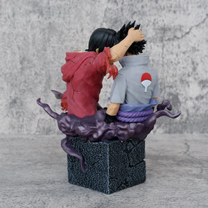 17cm Naruto Uchiha Sasuke & Itachi Action Figures - Brotherly Reconciliation Scene