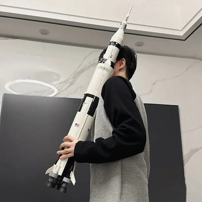 Build Your Own Apollo Saturn V: Educational Space Rocket Building Blocks