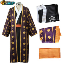 Load image into Gallery viewer, One Piece Trafalgar Law Cosplay Costume Kimono Version
