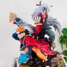Load image into Gallery viewer, Naruto Shippuden Sannin &amp; Hokage Statue Set - Jiraiya, Minato and Sage Mode Naruto (41cm)
