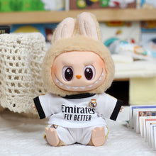 Load image into Gallery viewer, Labubu Football Outfit Set - 17cm Doll Sports Clothing &amp; Accessories DIY Kit
