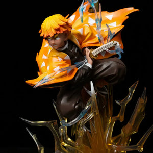 32cm Demon Slayer Kimetsu no Yaiba Agatsuma Zenitsu A Thunderbolt Flash Light Action Figure