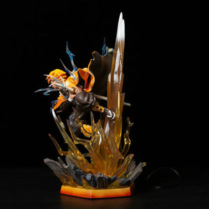 32cm Demon Slayer Kimetsu no Yaiba Agatsuma Zenitsu A Thunderbolt Flash Light Action Figure