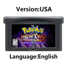 Load image into Gallery viewer, Pokemon GBA Game Cartridge - Fan Editions: Emerald Seaglass, Run &amp; Bun, Dark Violet, Lunar &amp; More (37 Games)
