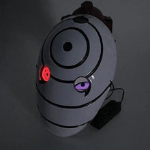 Load image into Gallery viewer, Naruto Obito Uchiha War Mask - LED Light-Up Sharingan White Full-Face Cosplay Prop
